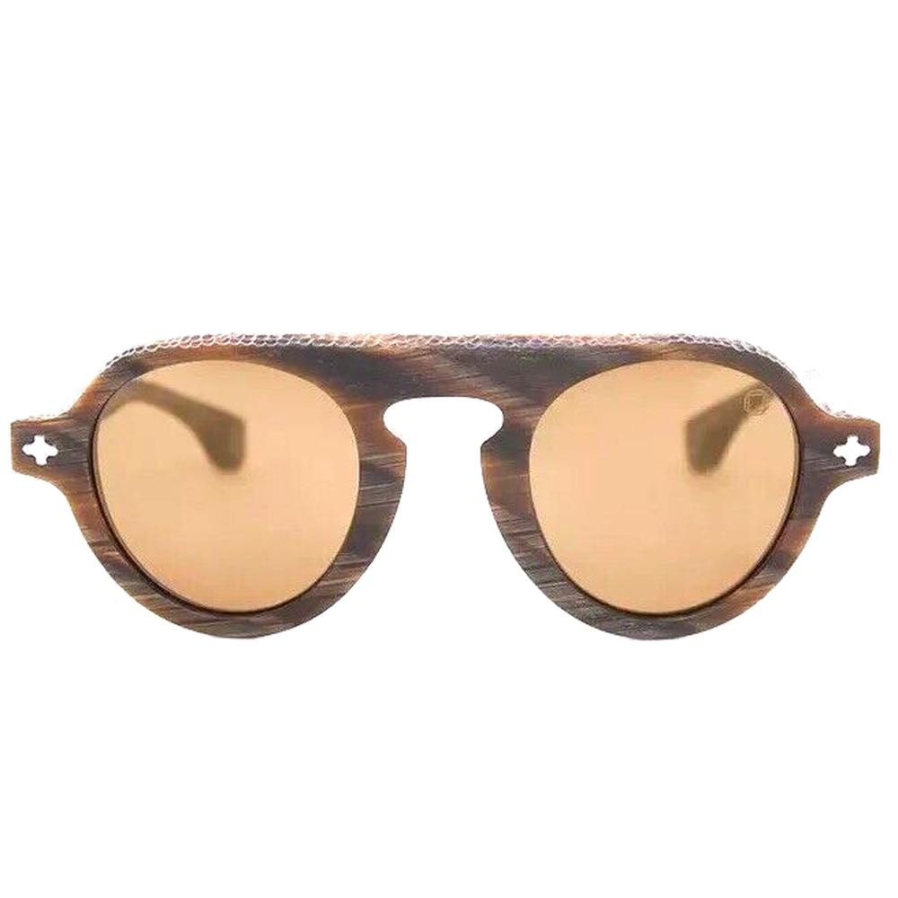 $635 BLAKE KUWAHARA MOCKER BROWN HORN SUN STERLING SILVER SUNGLASSES LIMITED!
